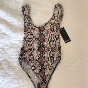 Nastygal snakeskin bodysuit